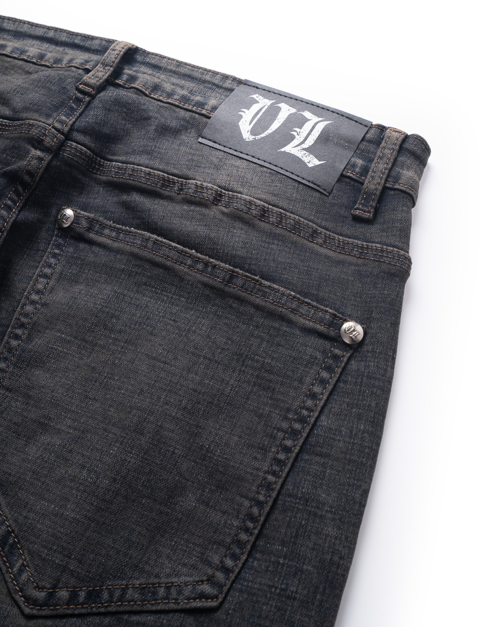 VL FADE TEAR WIDE JEANS