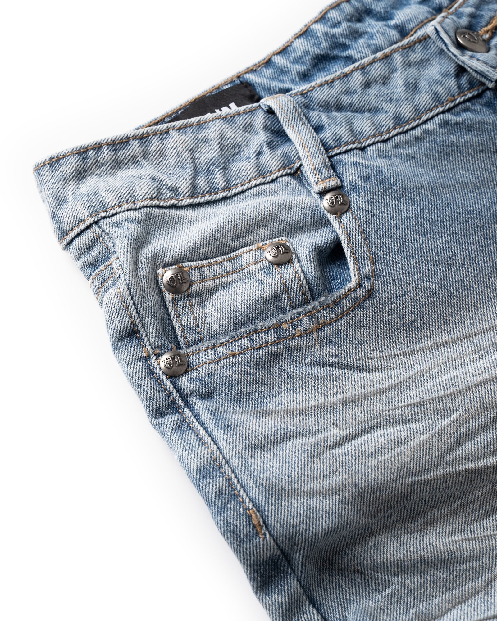 VL SPRAY DIRTY DENIM PANTS