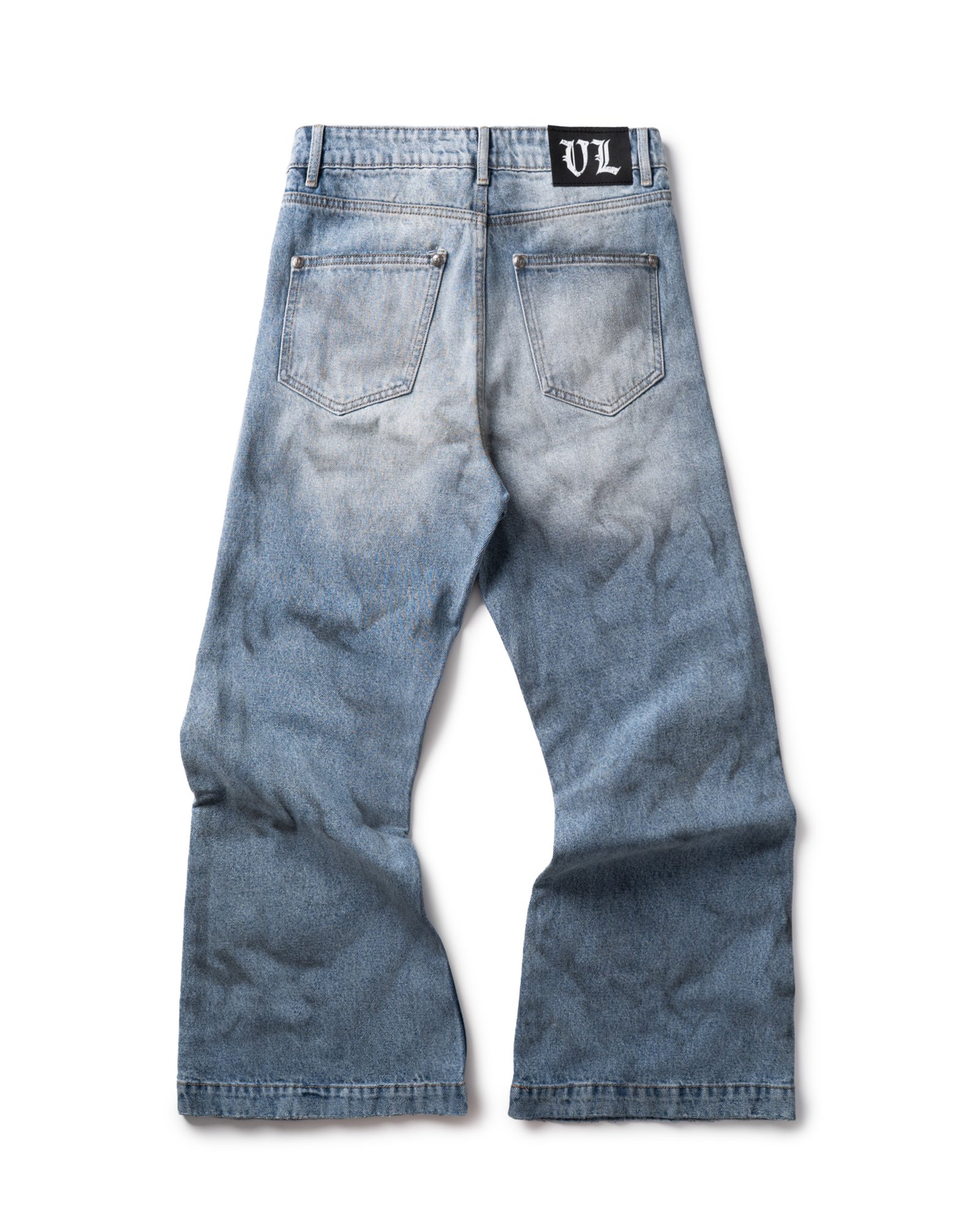 VL SPRAY DIRTY DENIM PANTS