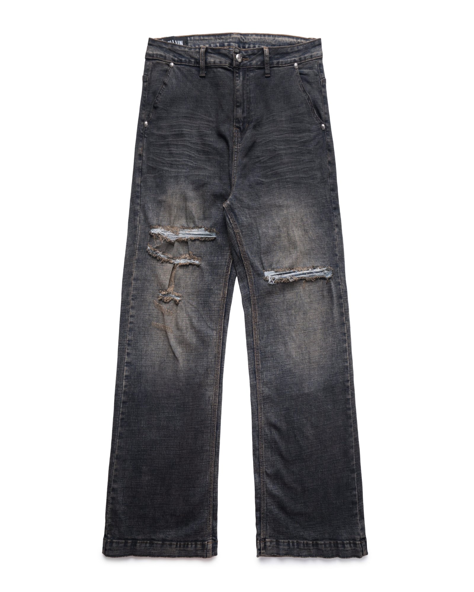 VL FADE TEAR WIDE JEANS