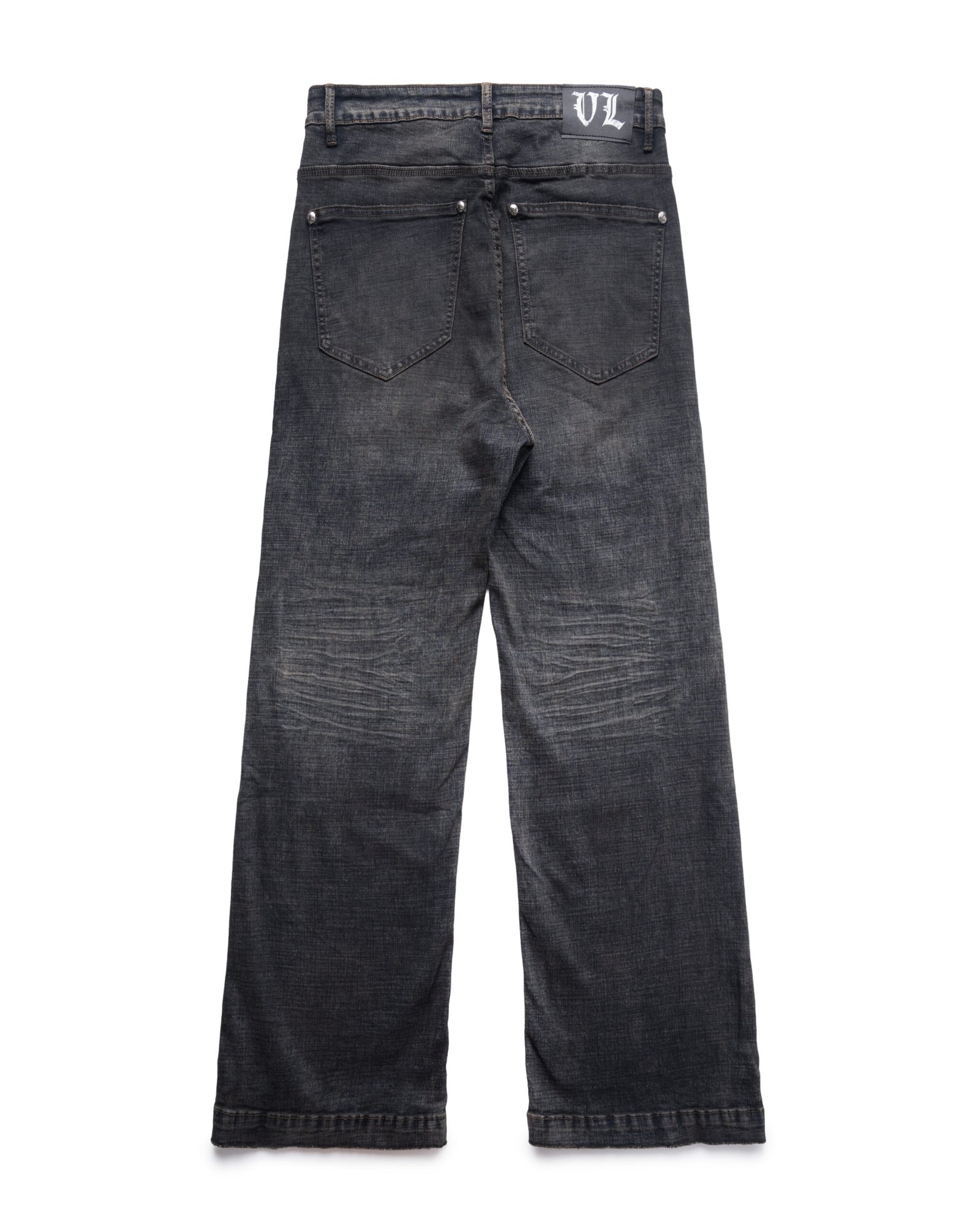 VL FADE TEAR WIDE JEANS